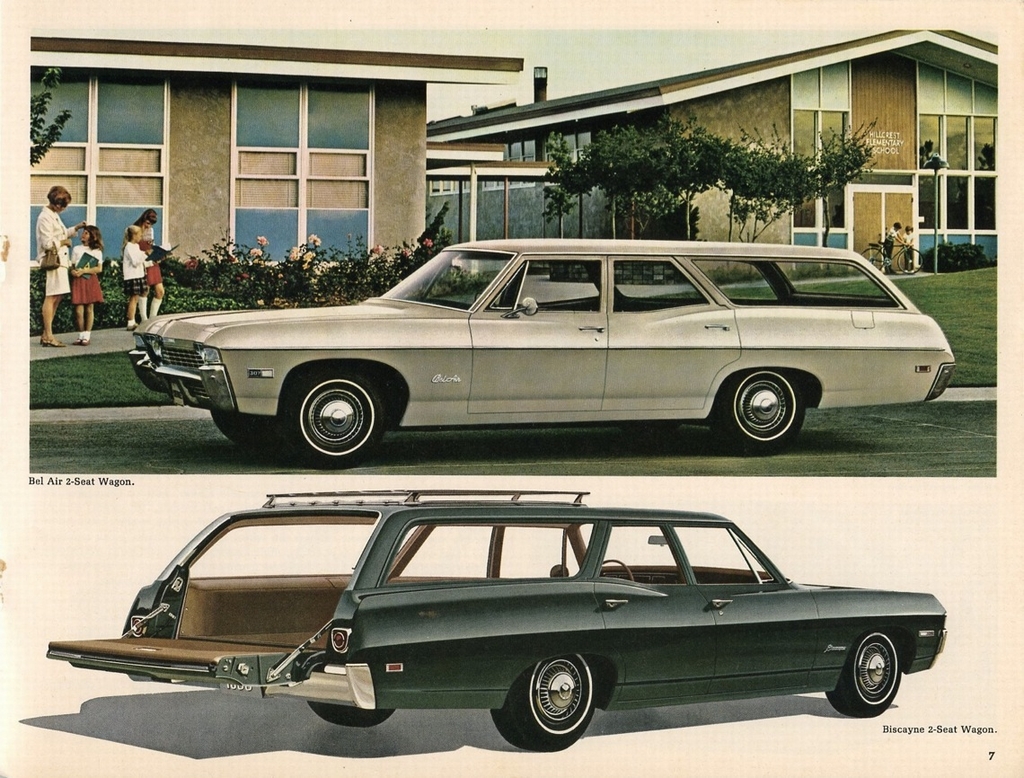 1968 Chevrolet Wagons Brochure Page 7